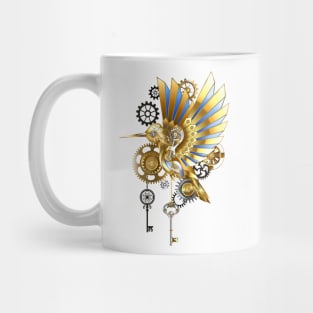 Mechanical Steampunk Hummingbird Mug